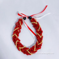 Nature Samoan Lopa Seed Twined W/Shell Necklace